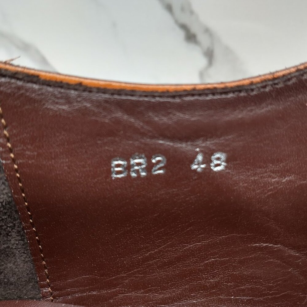CNES Mottle Calf Balmoral Oxford | US 12 | Bolognese Goodyear | Toe Plates - Picture 6 of 12